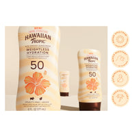 Thumbnail for Hawaiian Tropic Sheer Touch Ultra Radiance Lotion Sunscreen SPF 50, 8oz Twin Pack | Hawaiian Tropic Sunblock, Oxybenzone Free Body Sunscreen Pack, 8oz each
