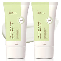 Thumbnail for IUNIK Centella Calming Moisture Daily Sunscreen SPF 50+ PA++++ Matte & No White Cast Centella Asiatica Dry Oily Sensitive Vegan Korean Skincare - Pack of 2