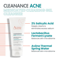 Thumbnail for Avène Cleanance ACNE Clearing Gel, acne cleanser for sensitive skin with Salicylic Acid, deep cleanses & prevents acne on face & body 6.76 Fl Oz