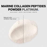 Thumbnail for Codeage Marine Collagen Protein Powder Supplement Platinum - Biotin 10,000 mcg, Vitamin C, D3 & B6, Keratin, Hyaluronic Acid, Niacin, Wild Caught Hydrolyzed Fish Collagen Peptides - Non-GMO - 11.50 oz