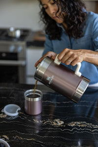 Thumbnail for STANLEY Classic Stay-Hot French Press Coffee Maker 48 oz | 5 Minute Brew, 4 Hours Hot | Mesh Filter for Coffee Grounds | Insulated Stainless Steel French Press | BPA-Free | Rose Quartz Glow
