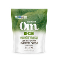 Thumbnail for Om Mushroom Superfood Reishi Organic Mushroom Powder, 100 Servings, Organic Adaptogen Powder for Stress Relief and Immune Health