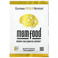 Thumbnail for California Gold Nutrition MEM Food, Memory and Cognitive Support, Individual Packet, 0.3 oz (8.5 g)