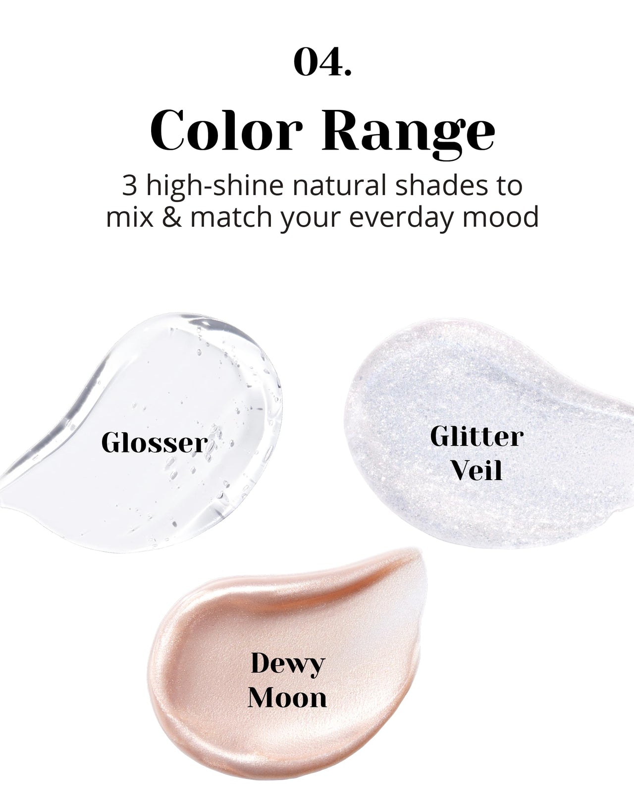 Glint Liquid Gel Highlighter (Glosser, 0.1oz) - Multi-Use Face & Body Gloss for Smooth Glow, Long-Lasting Illuminator Balm for Healthy Radiance. Korean Makeup. Eyes, Cheeks, Nose