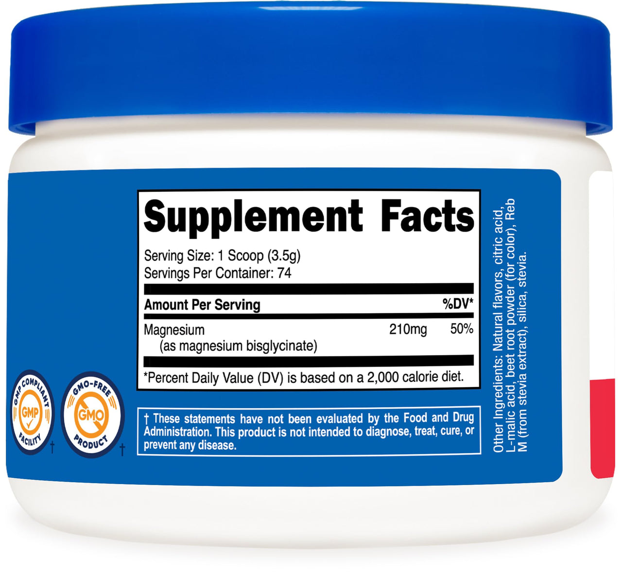 Nutricost Magnesium Glycinate Powder (Fruit Punch, 250 Grams)