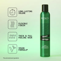 Thumbnail for Redken Root Lifter Volumizing Spray Foam | For All Hair Types | Provides Body, Volume & Anti-Frizz Protection | Medium Control | 10.58 Oz