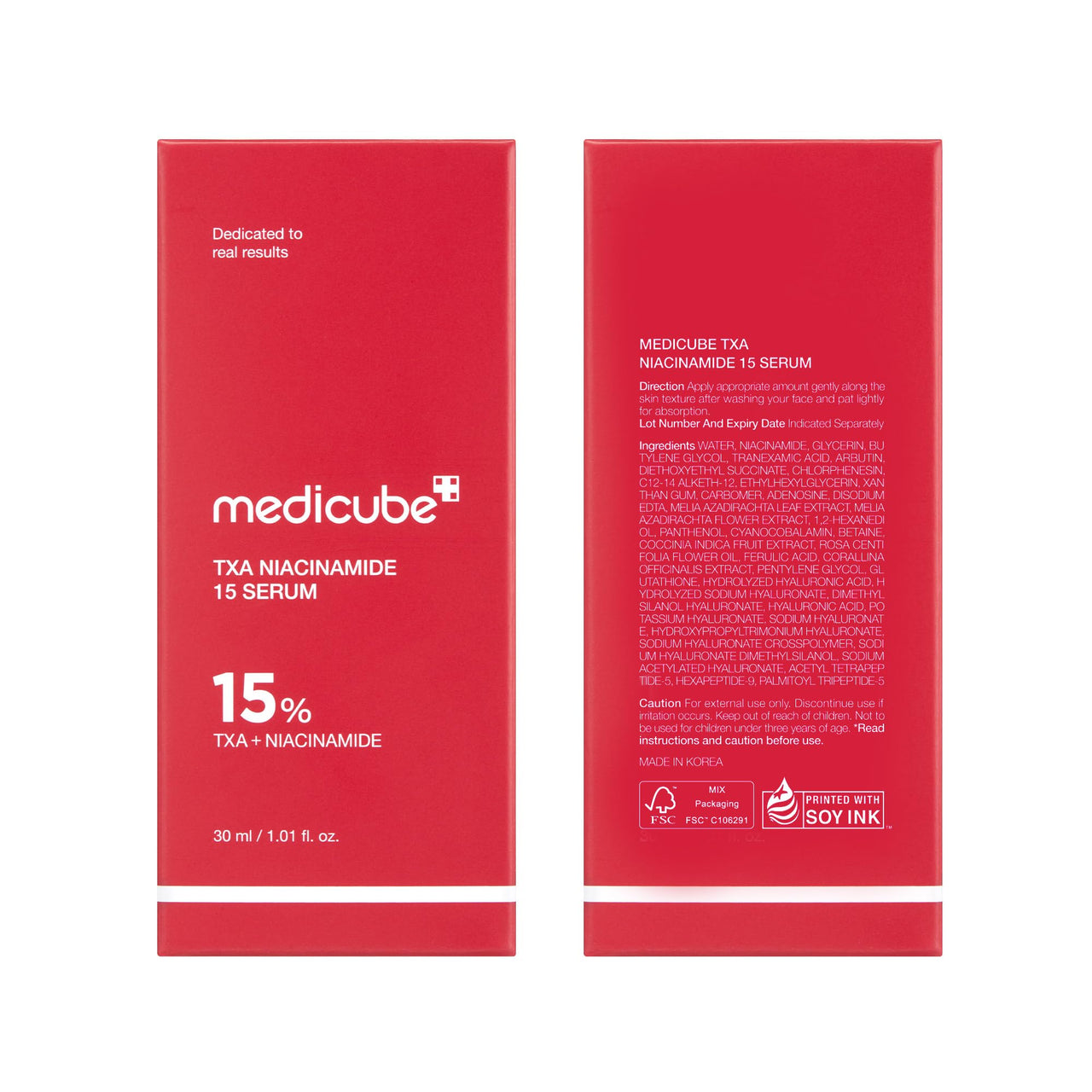 medicube TXA+Niacinamide 15% Glow Facial Serum for After Spot Care | All-in-One Daily Korean Skincare | Uneven Skin Tone, Texture, and Hydration Care | High-Potency Tranexamic Acid 5% | 1.01 fl.oz