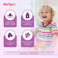 Thumbnail for MaryRuth Organics Toddler Elderberry Syrup, USDA Organic Elderberry, Sugar Free Kids Immune Support Supplement for Ages 1-3 Years, Clean Label Project Verified®, Vegan, Non-GMO, Gluten Free, 1 Fl Oz