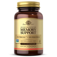 Thumbnail for Solgar Memory Support Brain Dietary Supplement for Memory and Focus, Clinically Studied Nutricog, Vitamin D & Huperzine-A, Nootropic Brain Health Supplement, Healthy Aging Support, 30 Servings