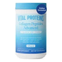 Thumbnail for Vital Proteins Collagen Peptides Powder Advanced with Hyaluronic Acid & Vitamin C, Collagen Supplements, Unflavored, 13 Servings