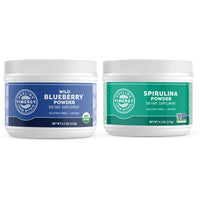 Thumbnail for Vimergy Wild Blueberry Powder (120g) & Spirulina Powder (135g) Bundle