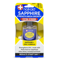 Thumbnail for Nail-Aid Sapphire Strengthener & Mega Growth Treatment - Clear, 0.55 Fl Oz