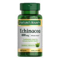 Thumbnail for Nature's Bounty Echinacea, Herbal Supplement, Supports Immune Health, 400mg, 100 Capsules