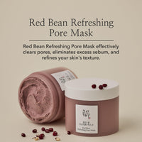 Thumbnail for Beauty of Joseon Red Bean Pore Refreshing Mask Mud Cream Hydrating Wash Off Pack, Pore Cleansing Exfoliator, Korean Skin Care for Men and Women 140ml, 4.73 fl.oz