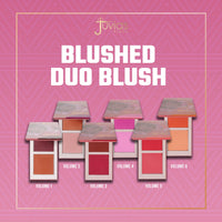 Thumbnail for Juvia's Place Blushed Duo Blush Volume4 - Two Tone Pigmented Buildable Pressed Mineral Powder - Rosy Natural Cheeks Matte Fresh Finish for All Skin Color