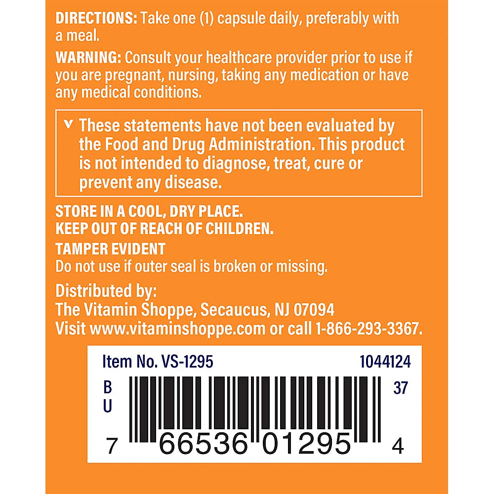The Vitamin Shoppe NAC N-Acetyl-L-Cysteine Promotes Cellucor Health, Immune (100 Capsules)