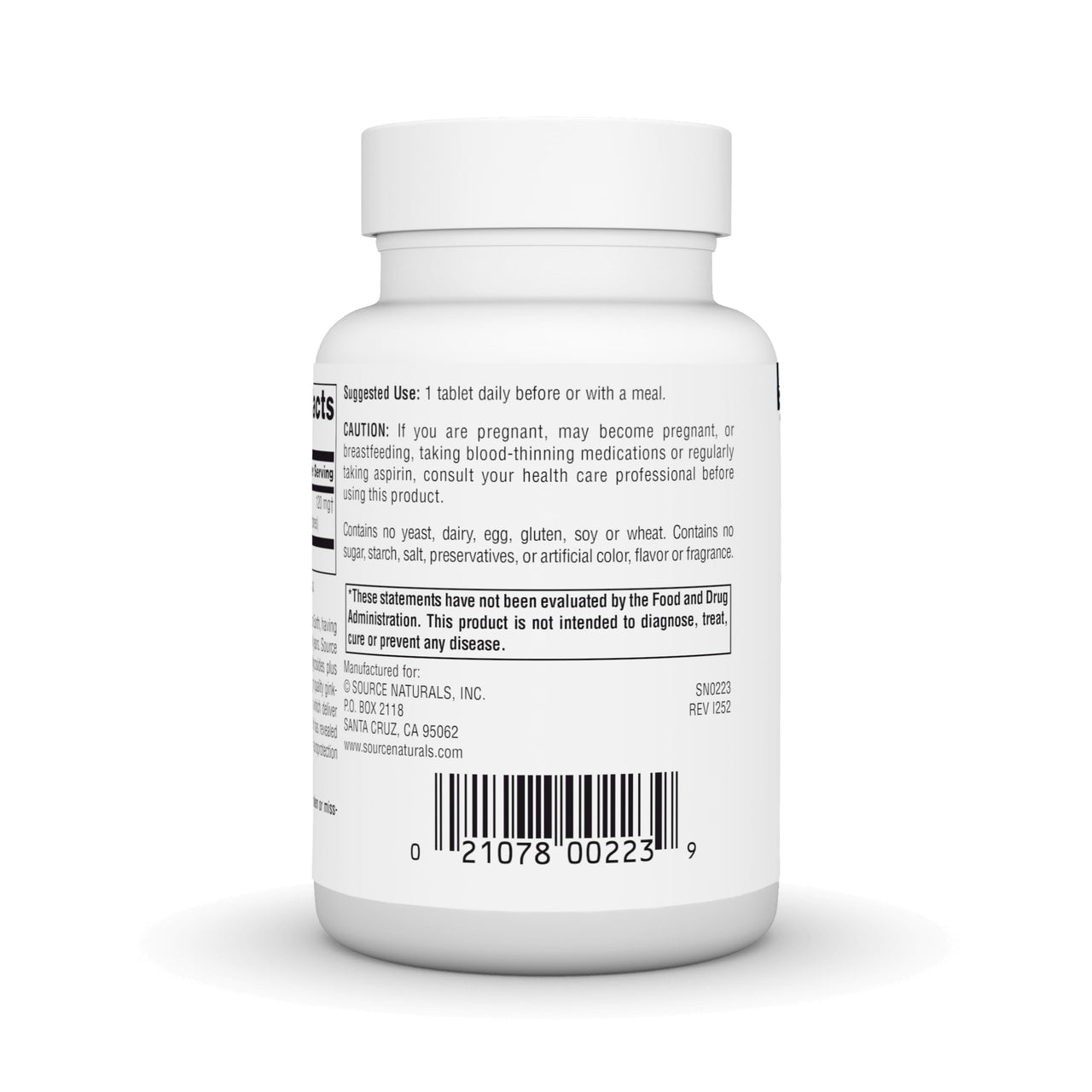 Source Naturals Ginkgo-24 - Ginkgo Biloba Extract, 24% Glycosides 6% Terpenes - 120 mg - 120 Tablets