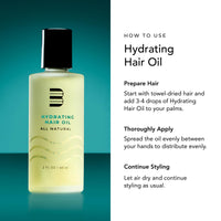 Thumbnail for BluMaan Hydrating Hair Oil - Designed for Dry, Frizzy, Straight, or Curly Hair - 100% Natural Men's Hair Strengthening Oil - 60 ml / 2.0 oz