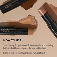 Thumbnail for LAURA GELLER Italian Marble Bronzer Makeup Stick | Cream Finish Marbleized Contour for Natural Glow D'oro Glow