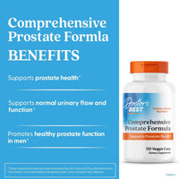Thumbnail for Doctors Best Comprehensive Prostate Formula with SelenoExcell and CardioAid, Supports Prostate Health, Gluten Free, Vegetarian 120 Veggie Caps
