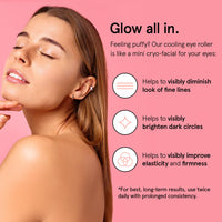 Thumbnail for grace & stella Under Eye Brightener Roller - Airplane Travel Essentials - Travel Size Toiletries - Retinol & Caffeine Eye Serum for Puffiness, Dark Circles, Wrinkles - Vegan Skincare (15ml / 0.51floz)