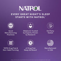 Thumbnail for Natrol Melatonin 10mg Time Release Tablets, Sleep Dietary Supplement for Restful Sleep, 100 Melatonin Time Release Tablets, 100 Servings