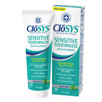 Thumbnail for CloSYS Fluoride Toothpaste, 3.4 Ounce, Travel Size, Gentle Mint, TSA Compliant, Whitening, Enamel Protection, Sulfate Free