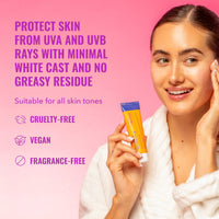 Thumbnail for Good Molecules Sheer Mineral Sunscreen SPF 30 - Minimal White Cast Zinc Oxide Sunscreen For Face - Hydrating Hyaluronic Acid, UVA/UVB Protection, Reef-Safe