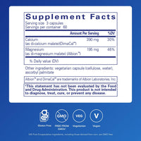 Thumbnail for Pure Encapsulations Cal/Mag (Malate) 2:1 - Calcium & Magnesium (Malate) - Bone Health Supplement* - Optimal Absorption - Vegan & Gluten Free - 180 Capsules