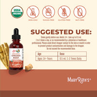 Thumbnail for MaryRuth Organics Ashwagandha Root | USDA Organic Ashwagandha Liquid Drops | Stress Relief, Natural Calm, Relaxation and Mood Support Supplement | Adaptogenic | Nervine | Vegan | Non-GMO | 60 Servings