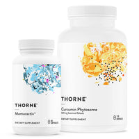Thumbnail for THORNE - Curcumin Phytosome Sustained Release (120 Capsules) & Memoractiv (60 Capsules) Bundle - Supports Joint Health, Muscle Health & Healthy Aging - Dairy Free, Soy Free, Gluten Free
