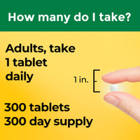 Thumbnail for Nature Made Vitamin D3 1000 IU (25 mcg), Vitamin D Supplement for Bone, Teeth, Muscle and Immune Health Support, 300 Tablets, 300 Day Supply