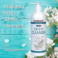 Thumbnail for NutriBiotic Original Non-Soap Skin Cleanser, 16 Oz Twin Pack | Fragrance Free with GSE | pH Balanced, Hypoallergenic & Biodegradable | Free of Parabens, Fragrance, Phosphates, SLS, Dyes, & Colorings