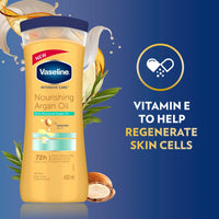 Thumbnail for Vaseline Intensive Care Nourishing Argan Oil Lotion, 72h Protection, 400ml