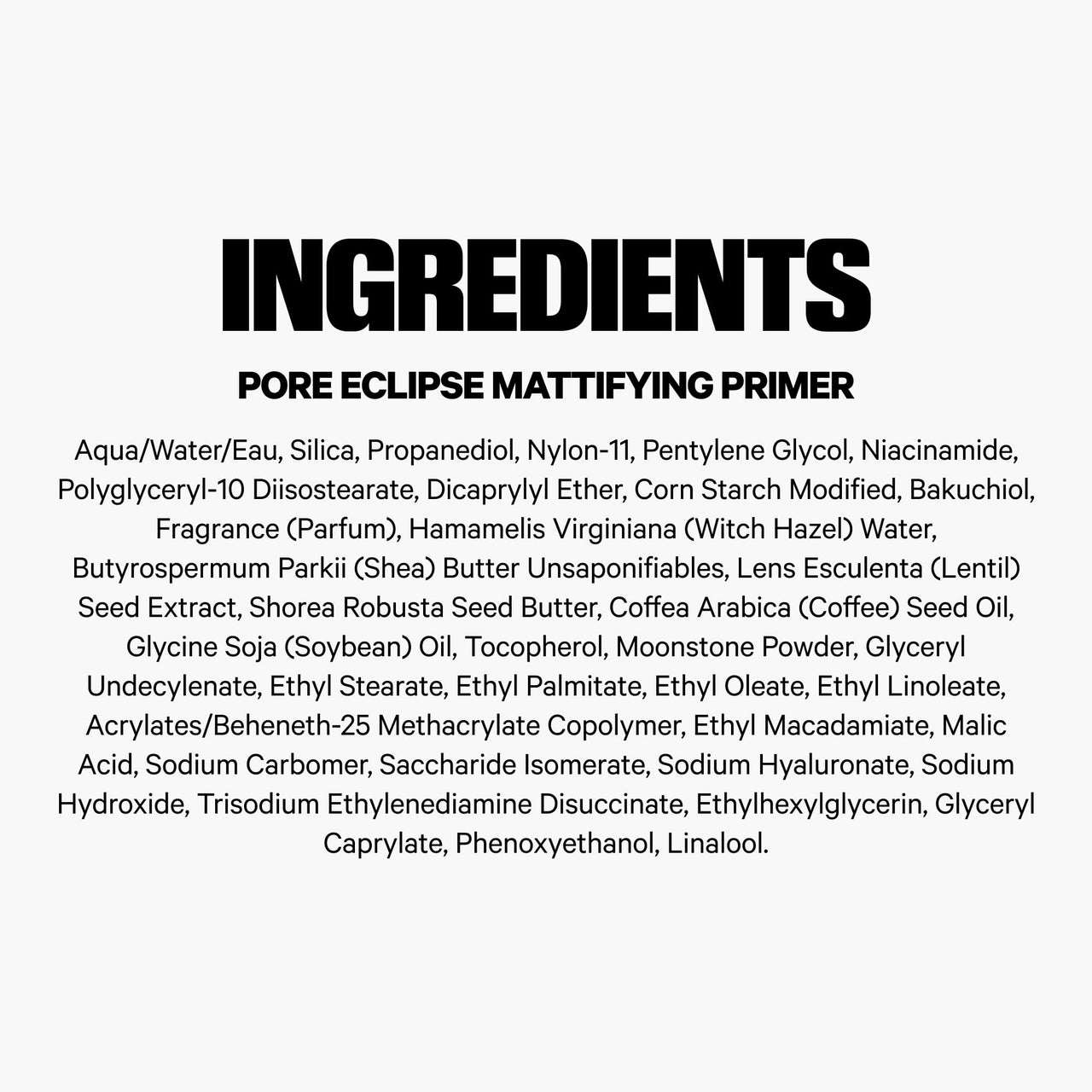 Milk Makeup Pore Eclipse Mattifying Primer â€“ Blurs Pores, Controls Shine + Holds Makeup for Up to 12 Hours â€“ Creates a Smooth, Even Base for a Soft, Long-Lasting Matte Finish â€“ 1.3 oz