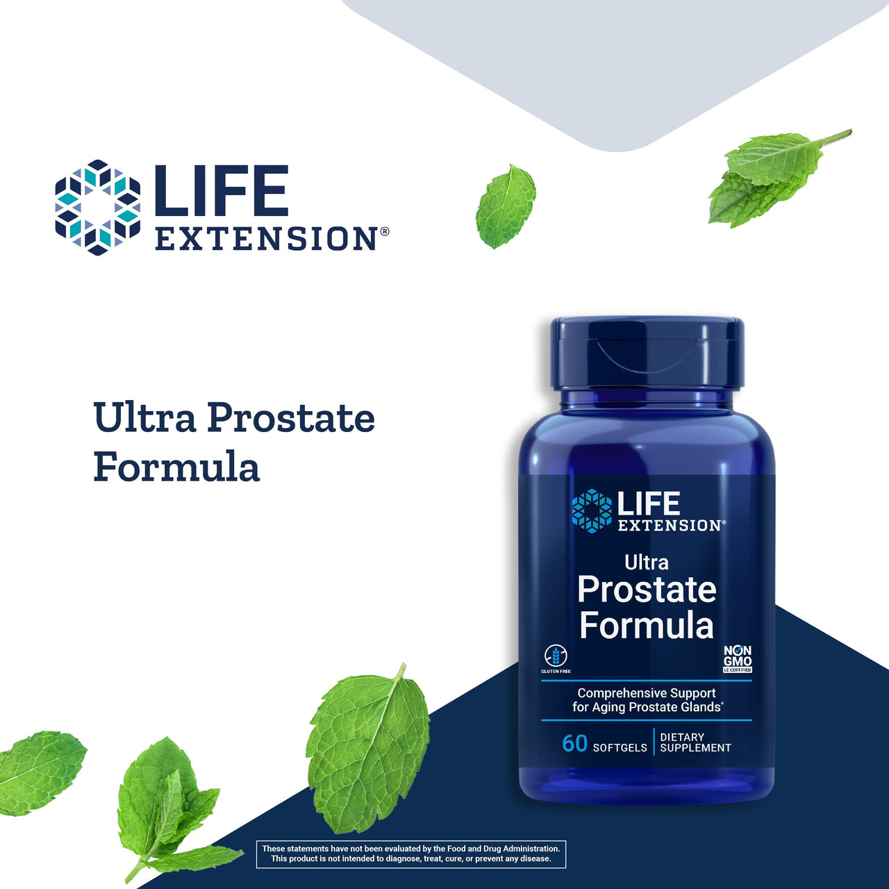 Life Extension Ultra Prostate Formula - Men’s Prostate Health Supplement with Beta Sitosterol, Saw Palmetto, Lycopene, Pumpkin Seed - 60 Softgels