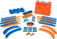Thumbnail for Hot Wheels Toy Car Track Builder Playset, Deluxe Stunt Box with 25 Component Parts & 1:64 Scale Vehicle (Amazon Exclusive)