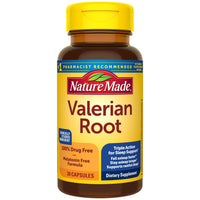 Thumbnail for Nature Made Valerian Root for Sleep Support, Melatonin Free Sleep Aid for Adults, 30 Valerian Root Capsules, 30 Day Supply