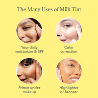 Thumbnail for Beekman 1802 Milk Tint Face Primer with SPF 43, Deep - Oxybenzone Free - 1 oz - Tinted Mineral SPF, Makeup Primer & Moisturizer - Blends Seamlessly - Good for Sensitive Skin - Cruelty Free