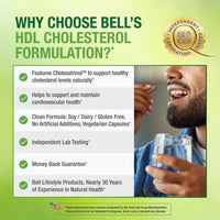 Thumbnail for Bell HDL Cholesterol Formulation™, Cholesterol Health Supplement - Unique Blend, for Women and Men | 30 Capsules