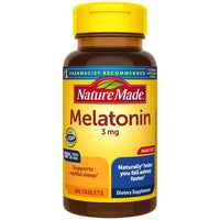 Thumbnail for Melatonin 3mg Tablets, 240 Count for Supporting Restful Sleep