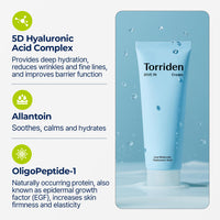 Thumbnail for Torriden DIVE IN Cream 80ml (2.71 fl. oz.) | Facial Moisturizer for Sensitive, Oily Skin | Lightweight and Moistrul Creamy Texture | Hyaluronic Acid Cream, Allantoin