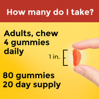 Thumbnail for Nature Made Maximum Strength Dosage Vitamin C 1000mg per Serving, Immune Support Vitamin C Gummies for Adults, 80 Gummies, 20 Day Supply