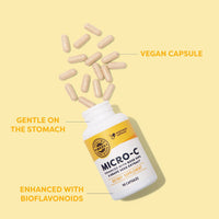 Thumbnail for Vimergy Micro-C® Vitamin C Capsules – 500mg per Capsule, Supports Immune Health*, Promotes Collagen Production, Supports Healthy Bones*, Kosher, Vegan & Gluten-Free, Travel Size 90 Capsules