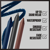 Thumbnail for MAYBELLINE Tattoo Studio Sharpenable Eyeliner Pencil, 36 Hour Wear, Waterproof, Lavender Lights, 1 Count