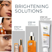 Thumbnail for RoC Multi Correxion Revive + Glow Eye Balm with Vitamin C (0.14 oz) + Retinol Eye Cream Packette
