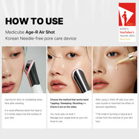 Thumbnail for Medicube Age-R ATS Air Shot - Microneedling Skin Care Device for Pore Tightening, Enhanced Absorption, and Smoother Skin Texture - Exfoliation and Skin Rejuvenation - Korean Skincare