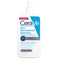 Thumbnail for CeraVe 2 In 1 Hydrating Anti Dandruff Shampoo And Conditioner, 1% Pyrithione Zinc Dandruff Treatment, Color Safe & Sulfate Free Shampoo And Conditioner, Helps Eliminate Dandruff & Relieve Itchy Scalp