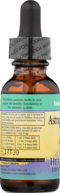Thumbnail for Herbs For Kids, Astragalus Extract Organic, 1 Fl Oz