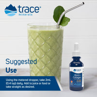 Thumbnail for Trace Minerals Ionic Biotin + Collagen - Skin Supplement for Healthy Hair & Strong Nails - Liquid Biotin & Collagen - Supports Mineral Balance - Strawberry Mango Flavor - 2 fl oz (29 Servings)